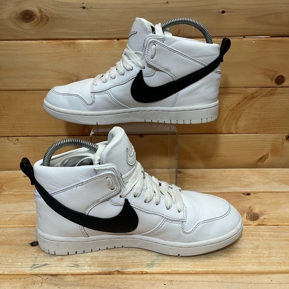 Nike Riccardo Tisci x NikeLab Dunk Lux Chukka 'White Black' 910088-101 Men’s 8.5 - Picture 2 of 8